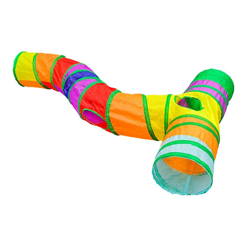 Interactive Cat Toy - Kattenbuizen en tunnels T-vorm Kattenpoorspeelgoed Kat