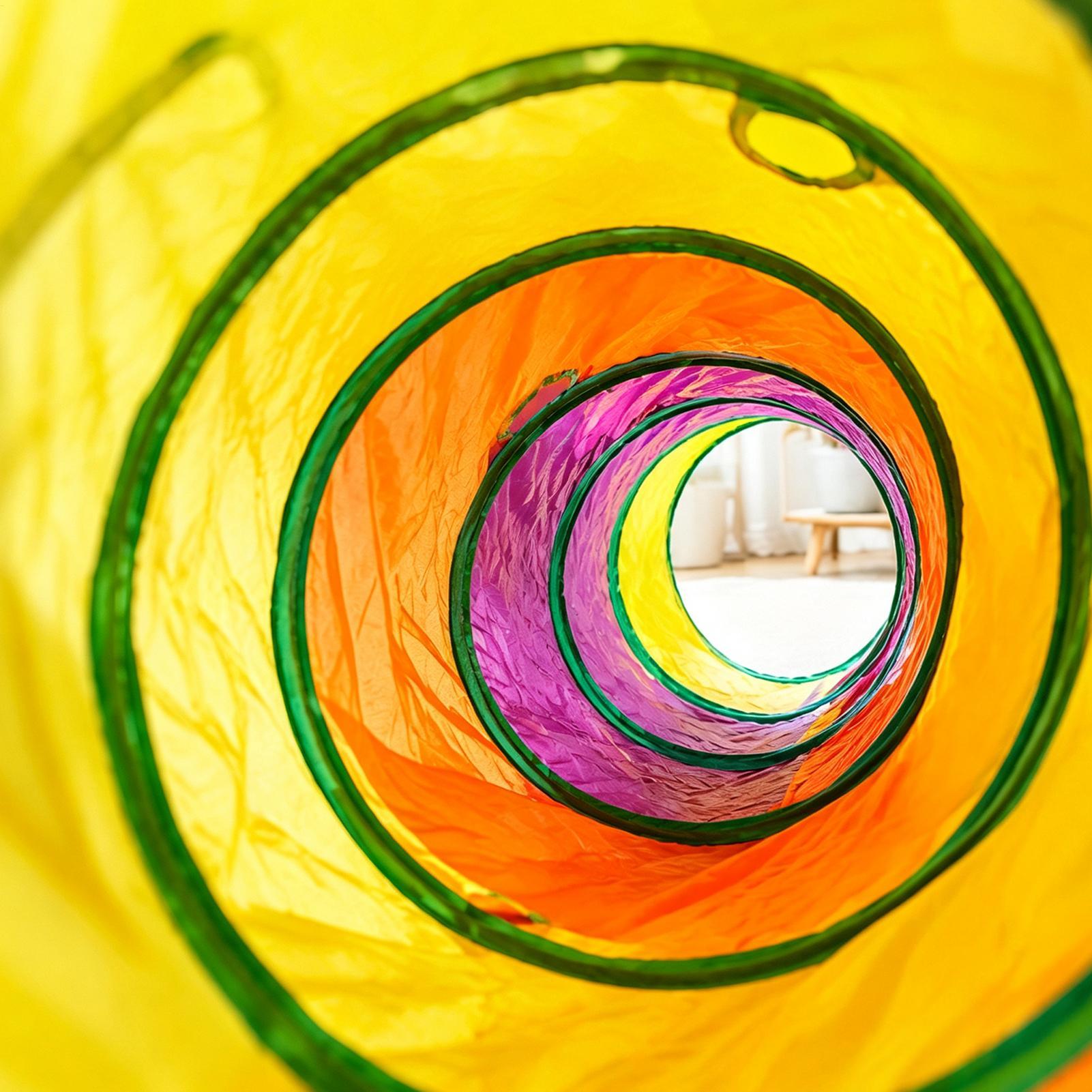 Interactive Cat Toy - Kattentunnel Regenboog Interactief entertainment Decoratie Huisdierenspeelgoed
