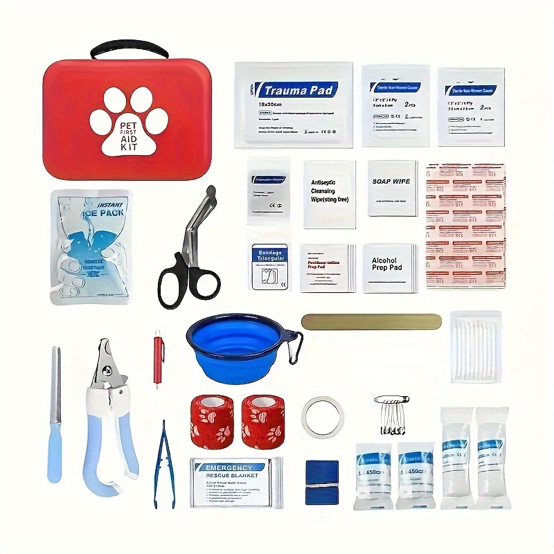 Pet Supplies First - Compacte EHBO-doos voor huisdieren voor honden