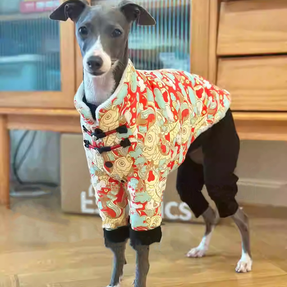 Dog Life Jacket - Fleecejack met Chinese knoopgesp voor Italië