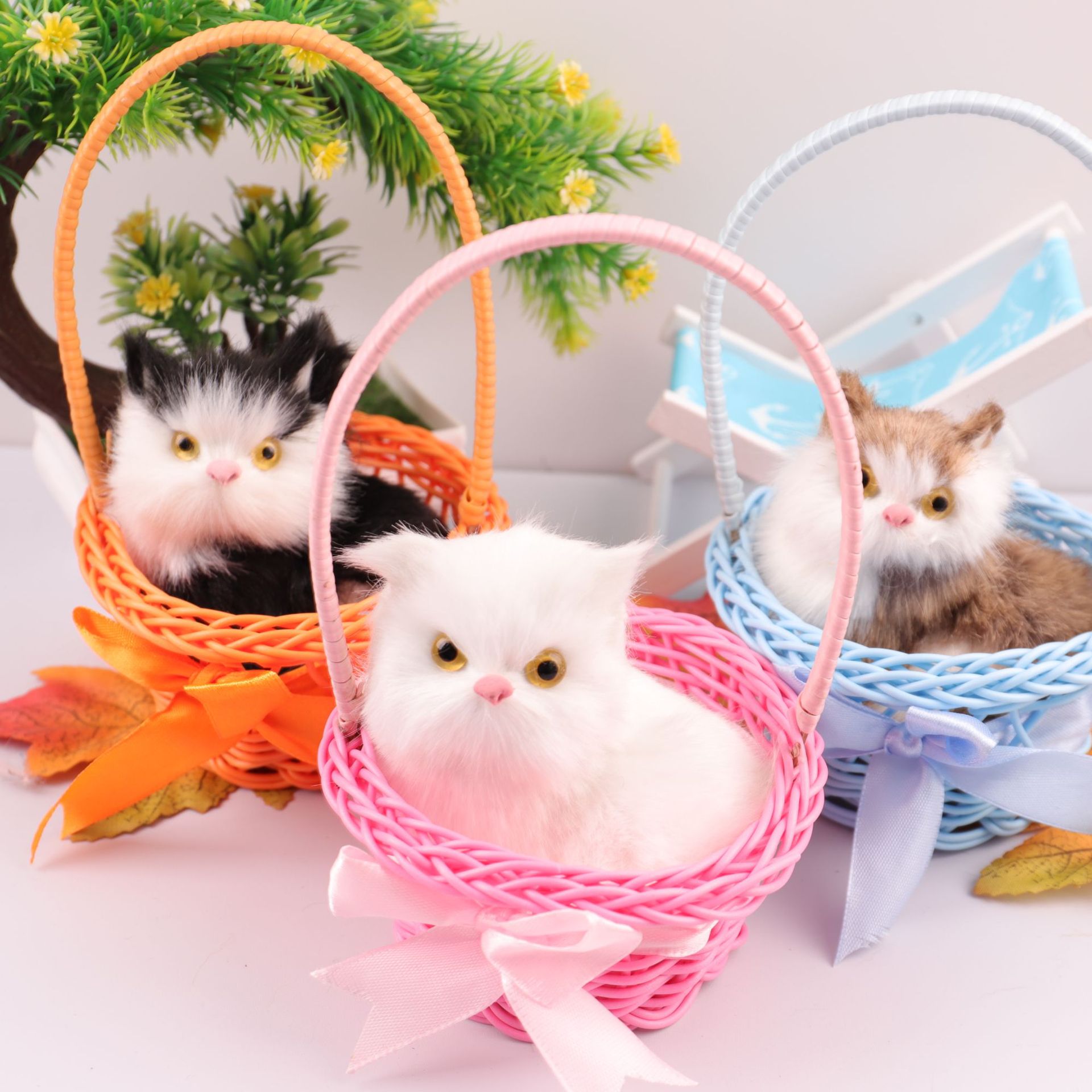 Interactive Cat Toy - Kindersimulatie Handheld Mand Kat Speelgoed Model