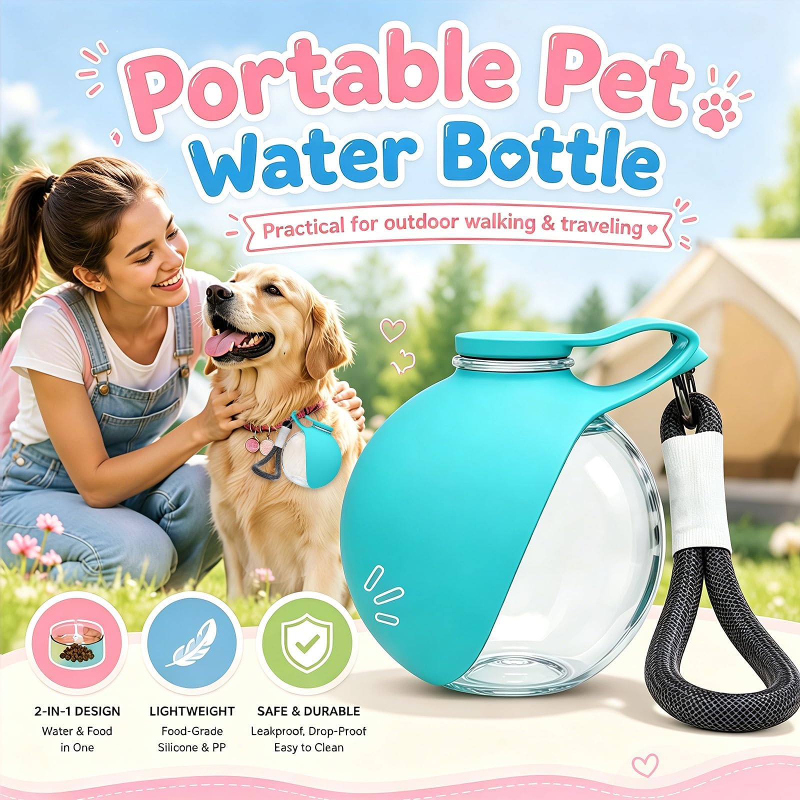 Nieuwe 2026 2-in-1 draagbare h - Pet Supplies Dropshipping recensie en prijs